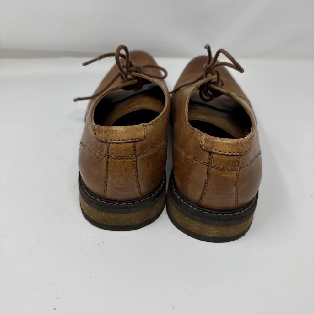 Vionic Men's Bowery Graham US 12 EU 45 Dark Tan Orthotic Shoes Oxfords Excellent